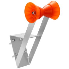 VEVOR Boat Trailer Winch Stand, 2 to 3-inch Winch Posts, Boat Trailer Winch Seat with TPU Orange Roller & U-Bolts, Suitable for Jet Ski, Sailboat